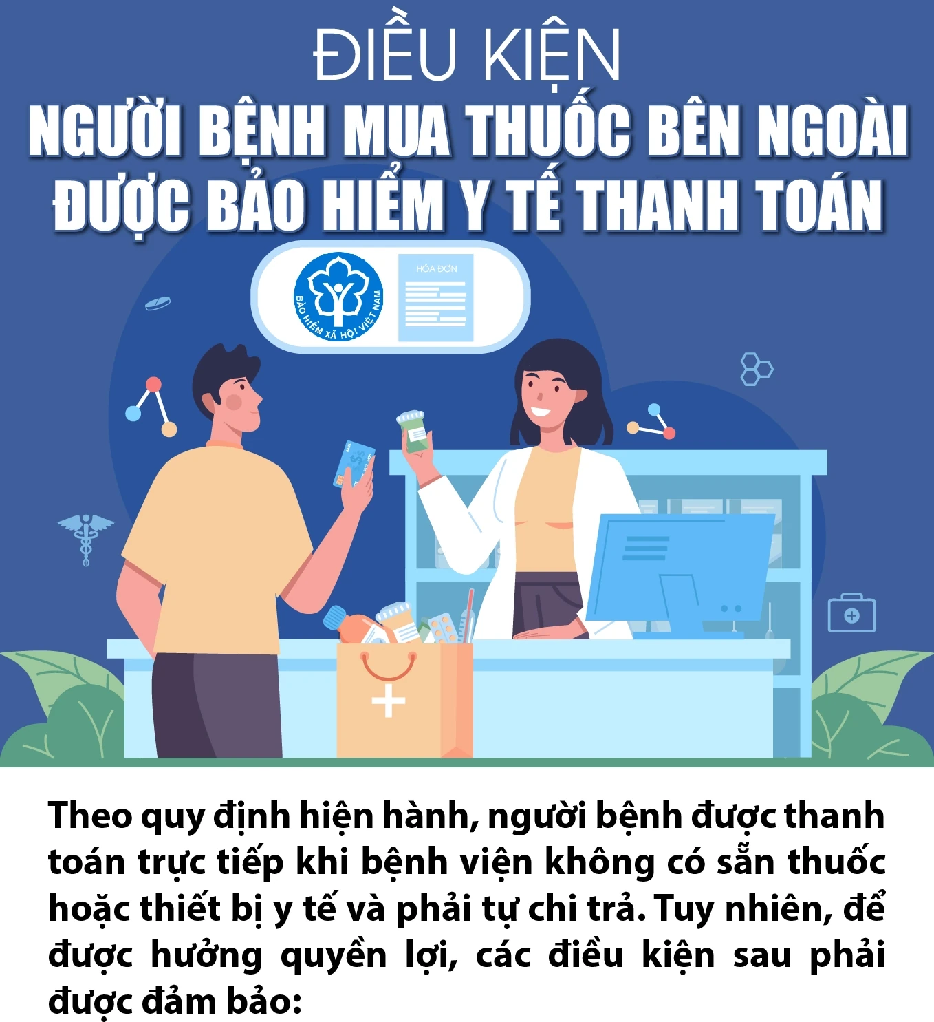 Điều kiện người bệnh mua thuốc bên ngoài được Bảo hiểm y tế thanh toán