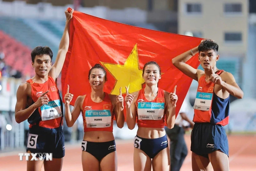 Điền kinh Việt Nam thiết lập cột mốc kỷ lục mới của đại hội SEA Games