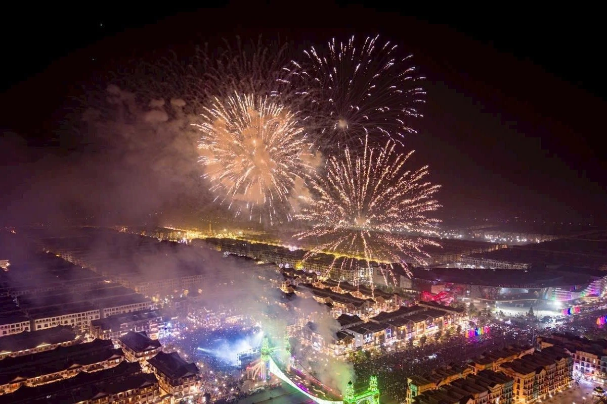 Thanh Hóa chấp thuận bắn pháo hoa nổ tầm thấp tại Vinhomes Star City trong năm 2026