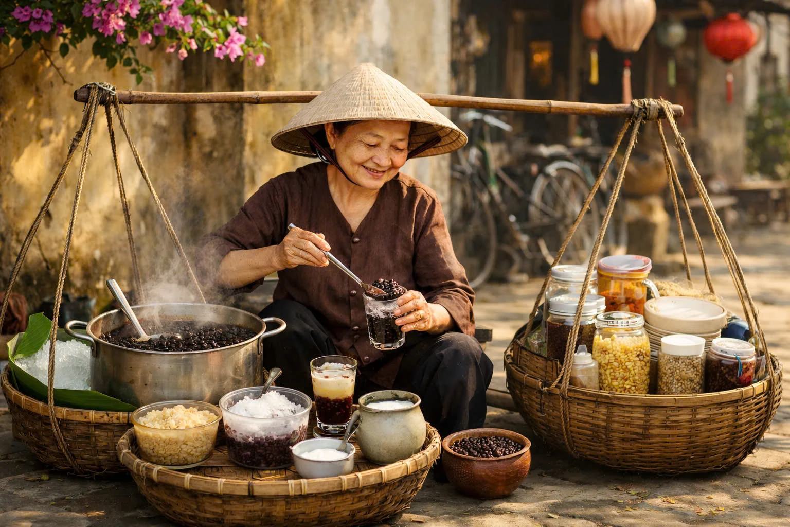 Gánh chè đỗ đen của mẹ