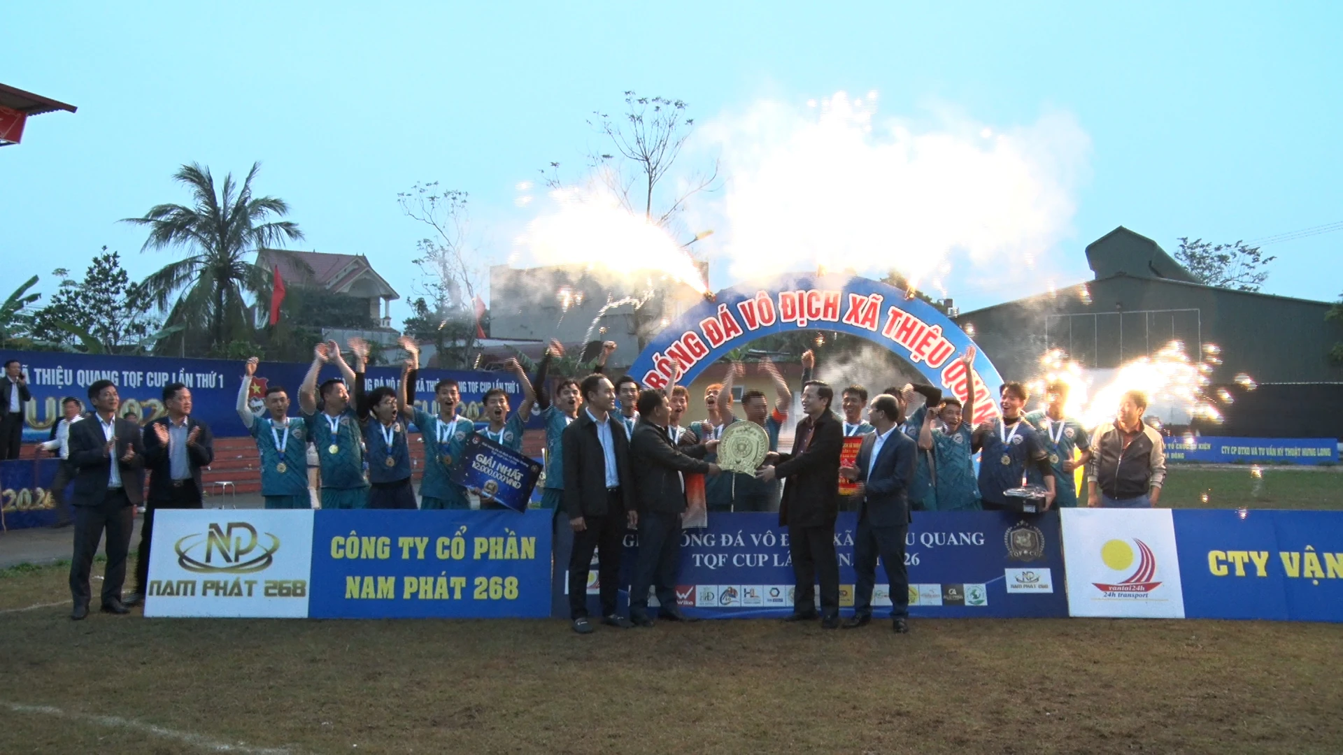 Giải bóng đá vô địch xã Thiệu Quang TQF Cup lần thứ I, năm 2026 thành công rực rỡ