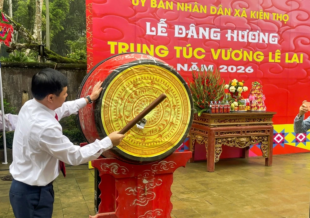 Lễ dâng hương Trung Túc Vương Lê Lai năm 2026