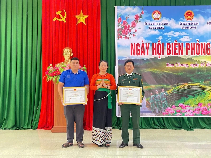 Xã Tam Chung sơ kết phong trào toàn dân tham gia bảo vệ chủ quyền, an ninh biên giới quốc gia