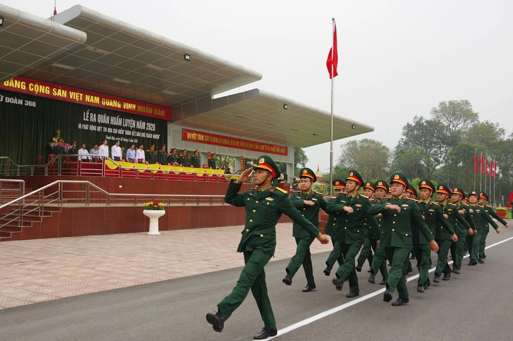 Lữ đoàn 368 ra quân huấn luyện, phát động đợt thi đua cao điểm