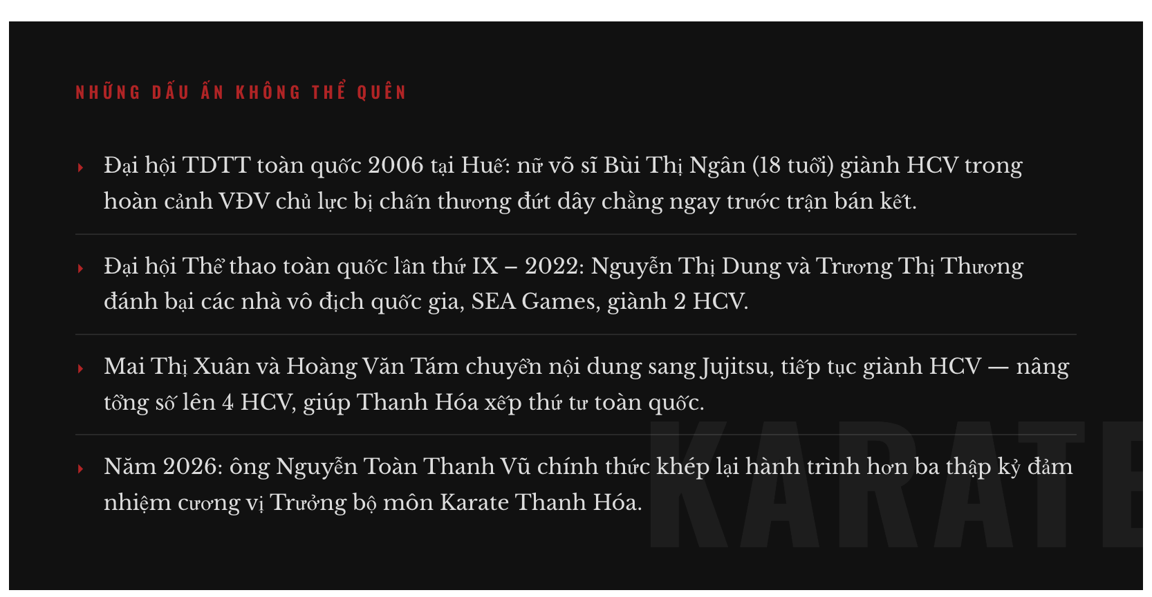 Người thầy từ Cố đô và hơn ba thập kỷ thăng trầm cùng Karate Thanh Hóa