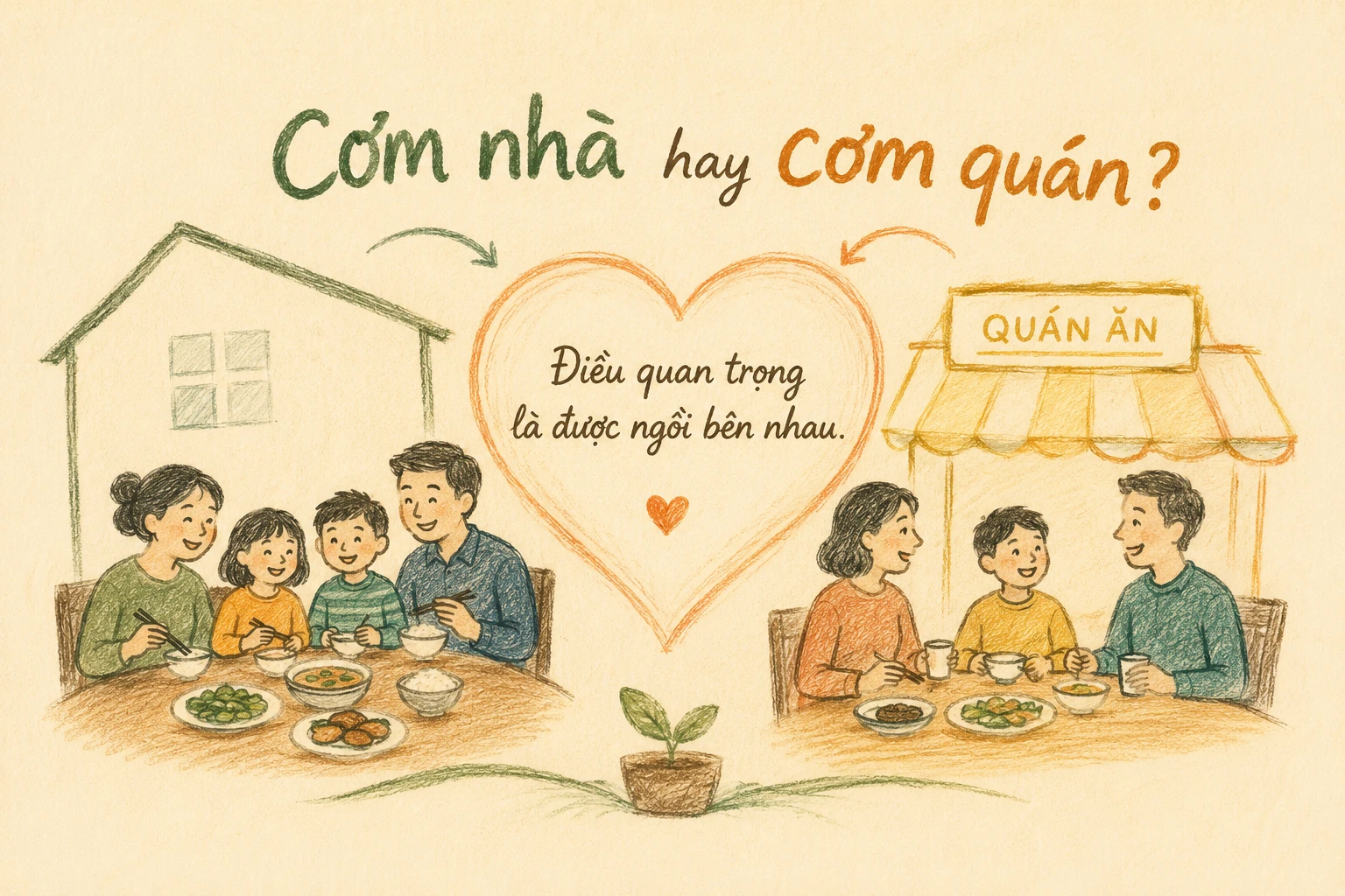 Cơm nhà hay cơm quán?