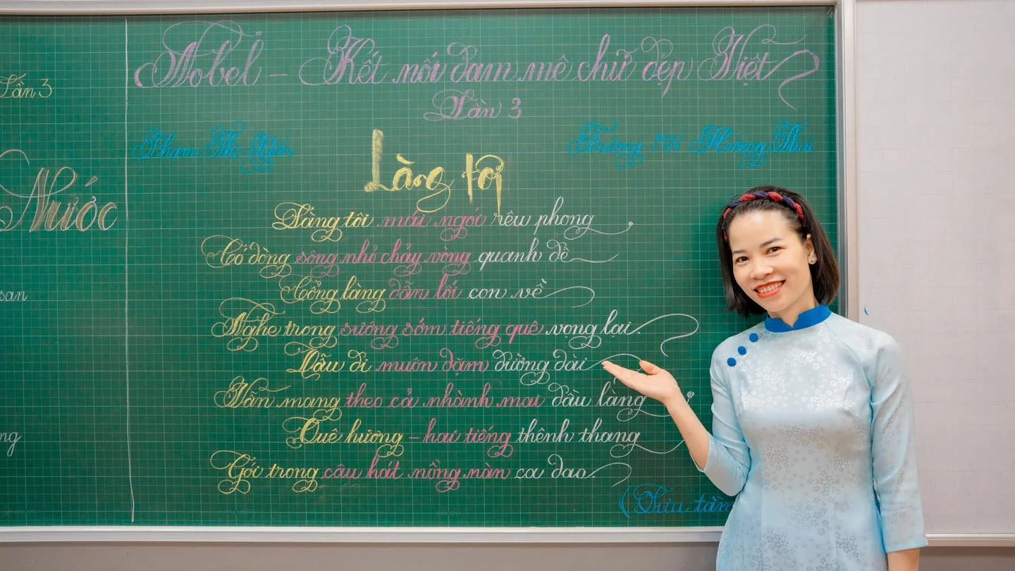 Nét chữ - Nết người: Lan tỏa tình yêu tiếng Việt từ Hội thi viết chữ đẹp
