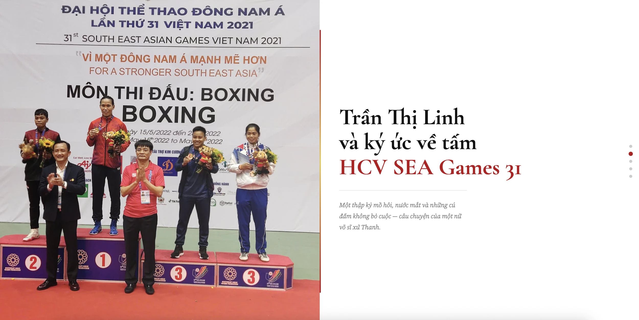 Võ sĩ Boxing Trần Thị Linh và ký ức về tấm HCV SEA Games 31