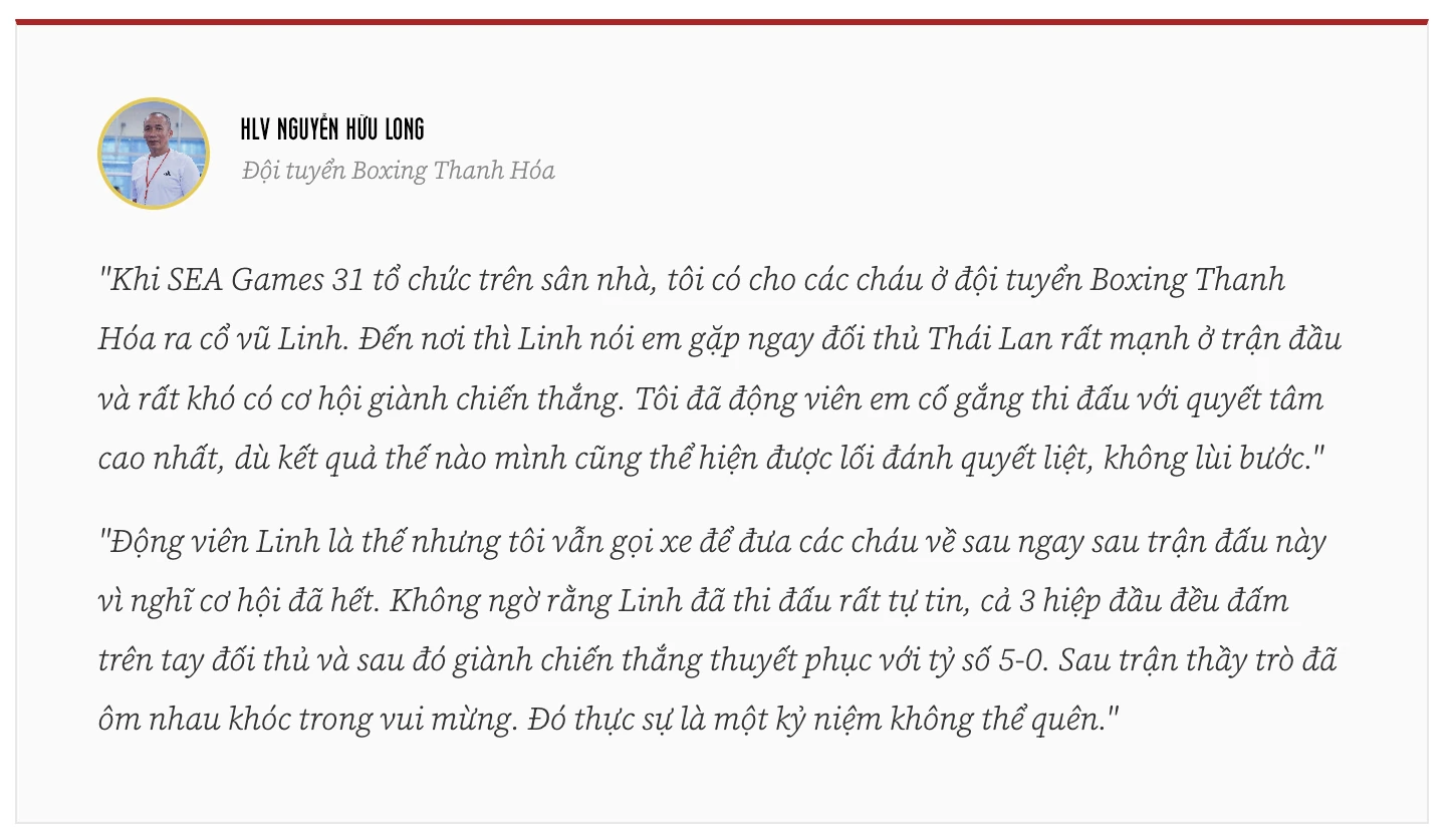 Võ sĩ Boxing Trần Thị Linh và ký ức về tấm HCV SEA Games 31