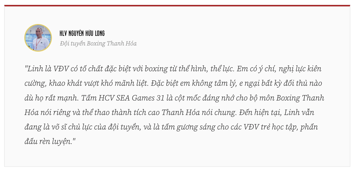 Võ sĩ Boxing Trần Thị Linh và ký ức về tấm HCV SEA Games 31