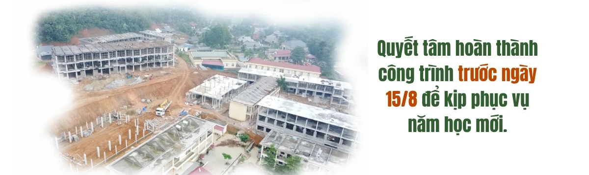 Cao điểm “100 ngày đêm” hoàn thành trường nội trú vùng biên