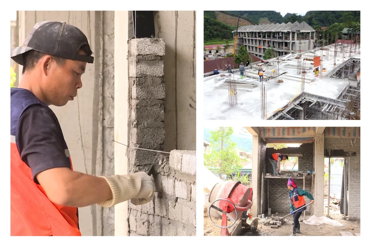 Cao điểm “100 ngày đêm” hoàn thành trường nội trú vùng biên