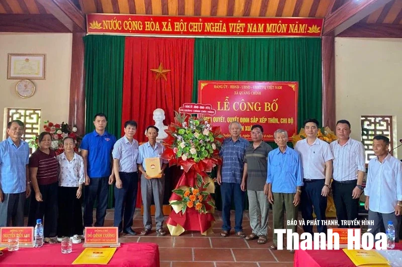 Xã Quảng Chính tạo đồng thuận trong sắp xếp thôn