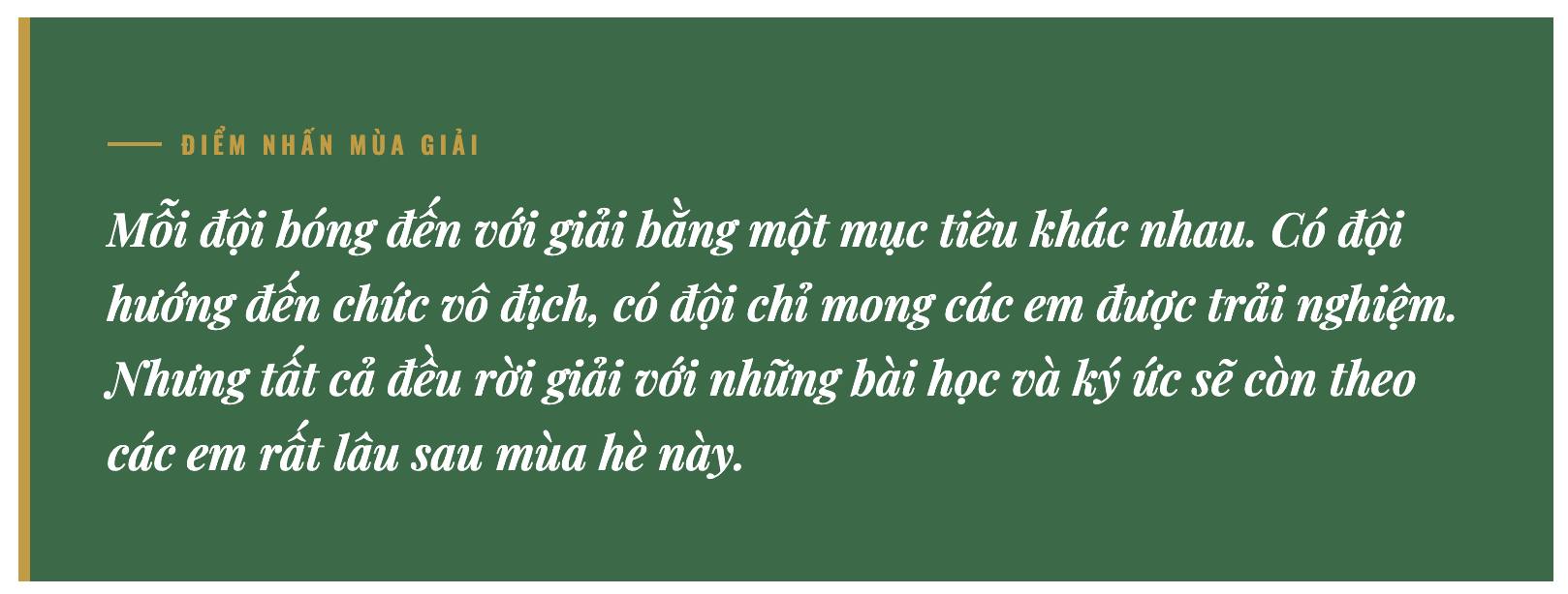 Nửa thập kỷ ươm mầm những giấc mơ sân cỏ