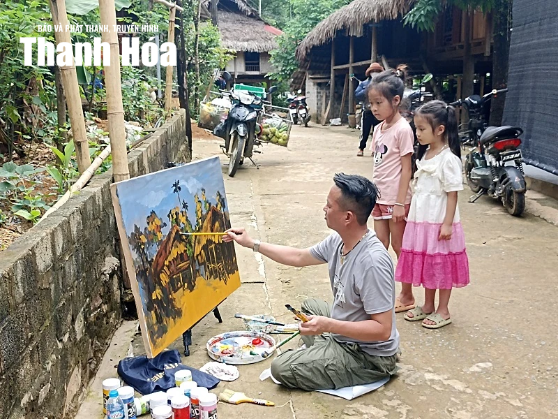Quê hương qua nét cọ, gam màu
