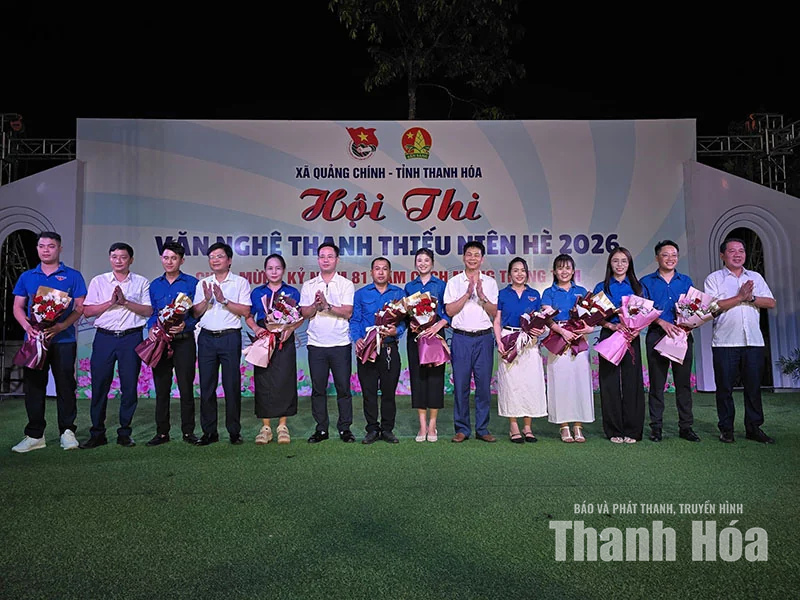 Sôi nổi hội thi văn nghệ Thanh thiếu niên hè năm 2026 xã Quảng Chính