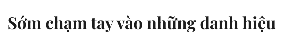 Hậu vệ trẻ Trương Thanh Nam và ký ức về những danh hiệu