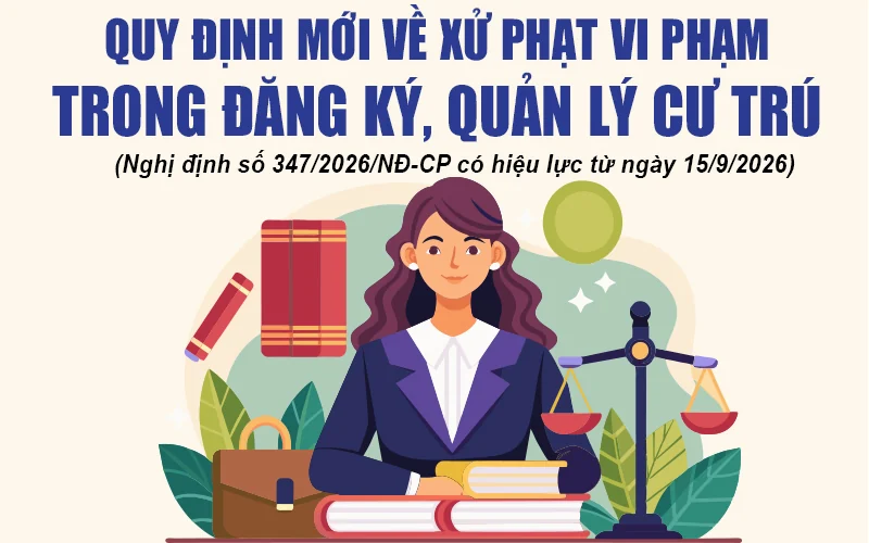 Quy định mới về xử phạt vi phạm trong đăng ký, quản lý cư trú