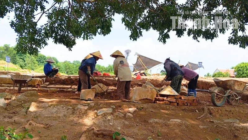 Cận cảnh hiện trường khai quật Đàn tế Nam Giao - Thành Nhà Hồ lần thứ 5
