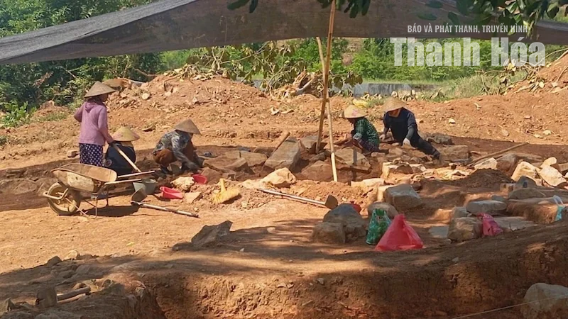 Cận cảnh hiện trường khai quật Đàn tế Nam Giao - Thành Nhà Hồ lần thứ 5