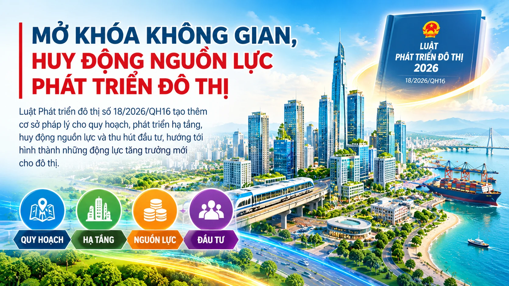 “Mở khóa” không gian, huy động nguồn lực phát triển đô thị