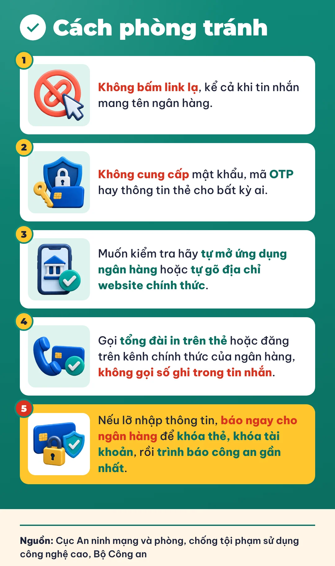 Tin nhắn lừa đảo “trà trộn” vào luồng SMS chính thức của ngân hàng