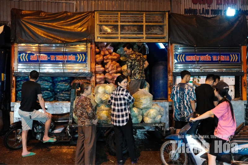 Hối hả những chuyến rau đêm