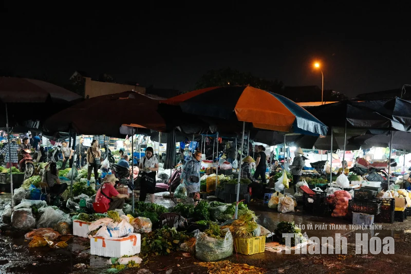 Hối hả những chuyến rau đêm