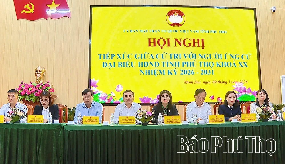 Ứng cử viên đại biểu HĐND tỉnh khóa XX tiếp xúc cử tri tại Đơn vị bầu cử số 8