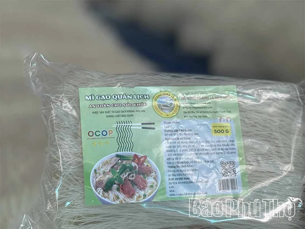 Giữ nghề làm mì gạo sạch ở Hoàng Xá