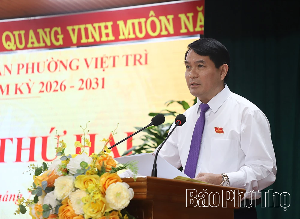 Kỳ họp thứ Hai, HĐND phường Việt Trì: Thông qua 4 Nghị quyết chuyên đề, tạo đà phát triển kinh tế - xã hội
