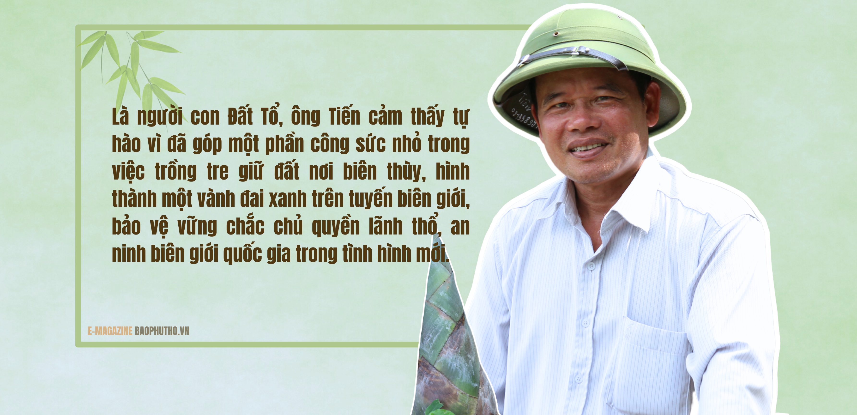 Người góp vành đai xanh “Luỹ tre biên giới Việt”