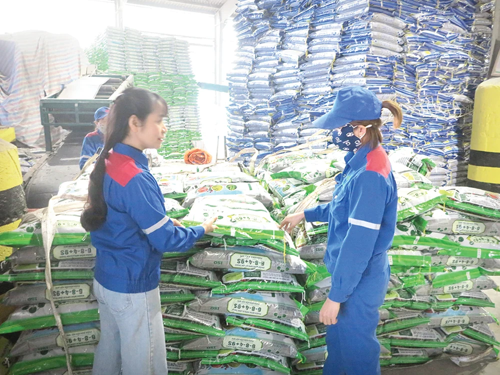 Đẩy mạnh phong trào thi đua trong nữ công nhân lao động