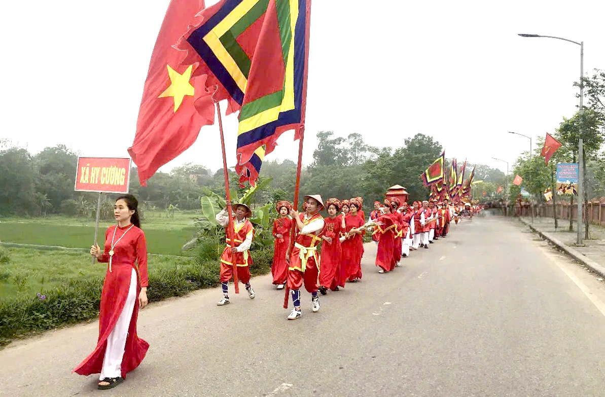 Đặc sắc rước kiệu Hy Cương