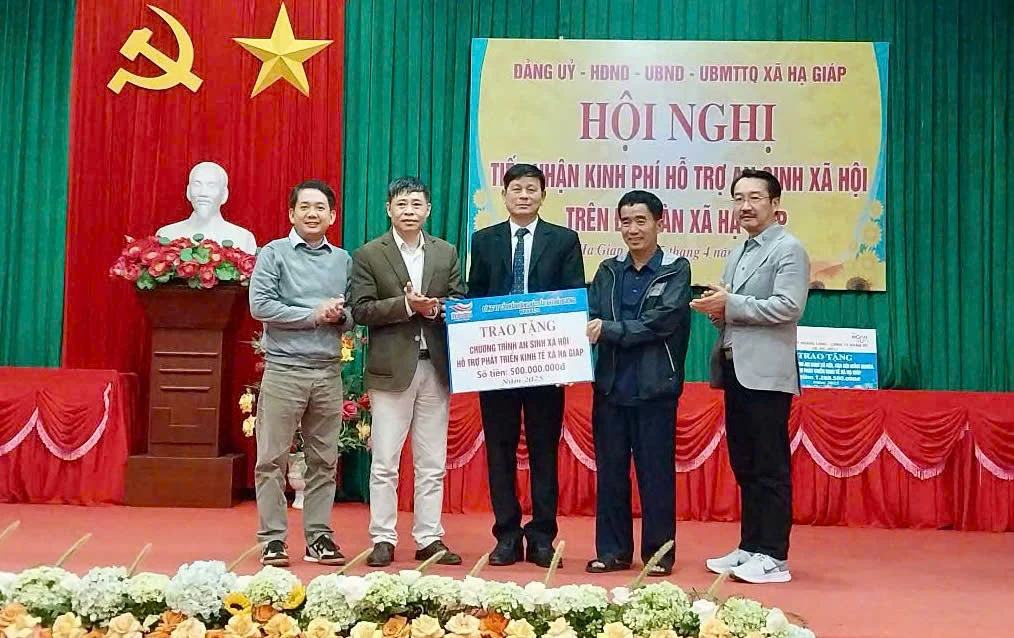 Xã Hạ Giáp tiếp nhận gần 2 tỷ đồng hỗ trợ an sinh xã hội