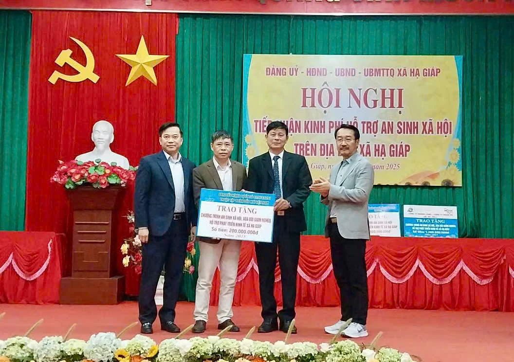 Xã Hạ Giáp tiếp nhận gần 2 tỷ đồng hỗ trợ an sinh xã hội