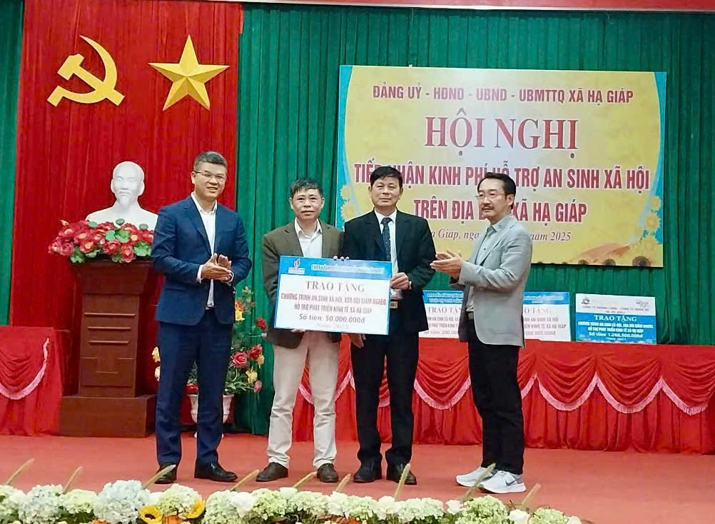 Xã Hạ Giáp tiếp nhận gần 2 tỷ đồng hỗ trợ an sinh xã hội