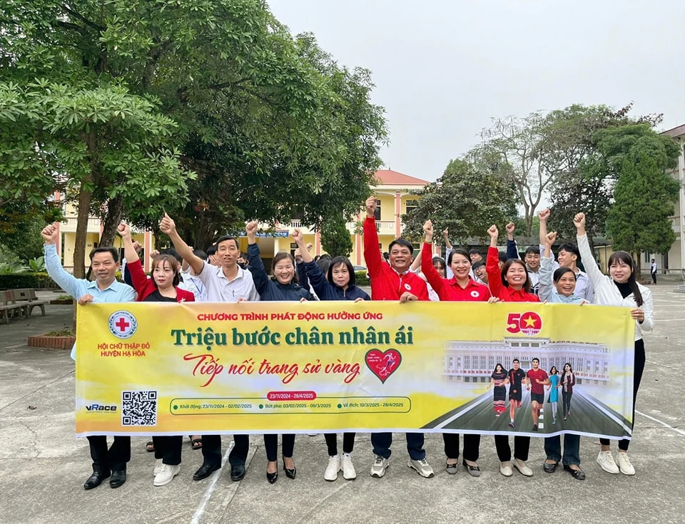 Chiến dịch “Triệu bước chân nhân ái”: Rèn sức khỏe - chia sẻ yêu thương