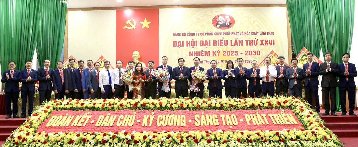 Đại hội đại biểu Đảng bộ Công ty CP Supe Phốt phát và Hóa chất Lâm Thao lần thứ XXVI