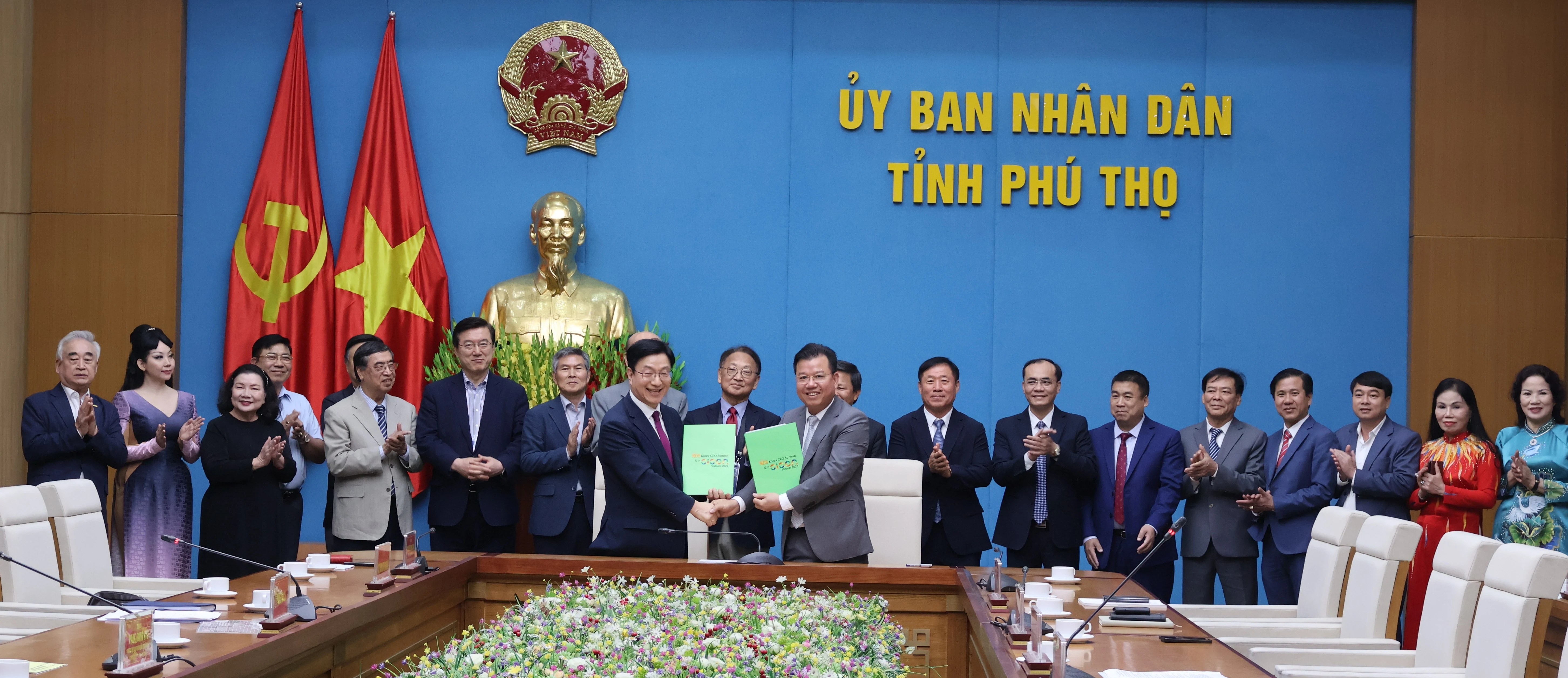 Đoàn công tác Hội nghị thượng đỉnh CEO Hàn Quốc thăm và làm việc với tỉnh