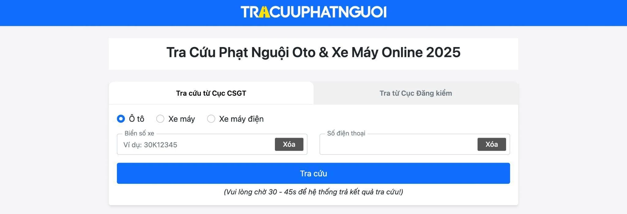 Tra cứu phạt nguội ô tô: Nhanh chóng, chính xác với TraCuuPhatNguoi.mobi