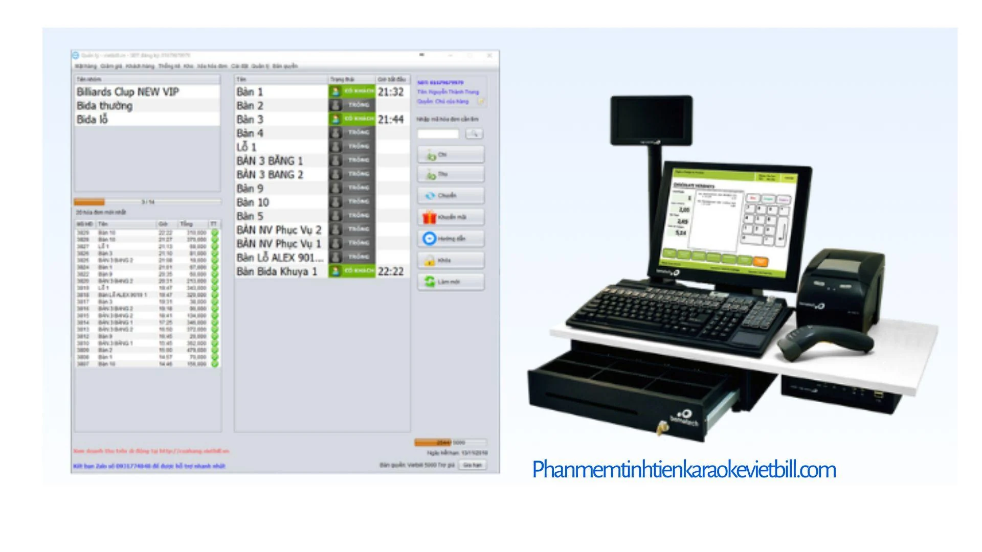 Phanmemtinhtienkaraokevietbill.com - Giải pháp quản lý phần mềm tính tiền Vietbill chất lượng