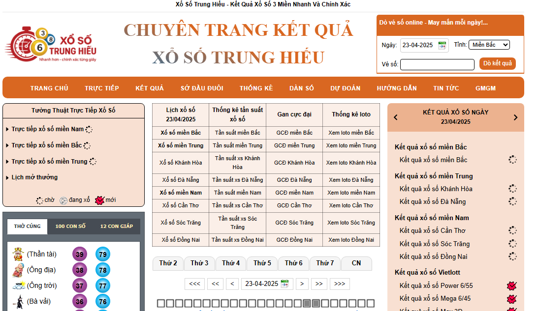Theo dõi kết quả xổ số kiến thiết Cần Thơ nhanh chóng tại Xổ Số Trung Hiếu