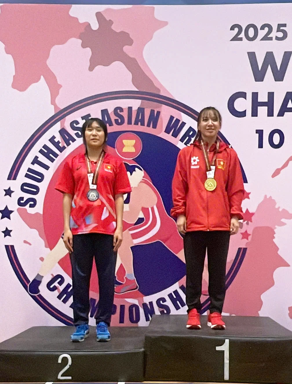 VĐV Phú Thọ giành Huy chương Bạc tại Giải Vô địch Vật Đông Nam Á 2025