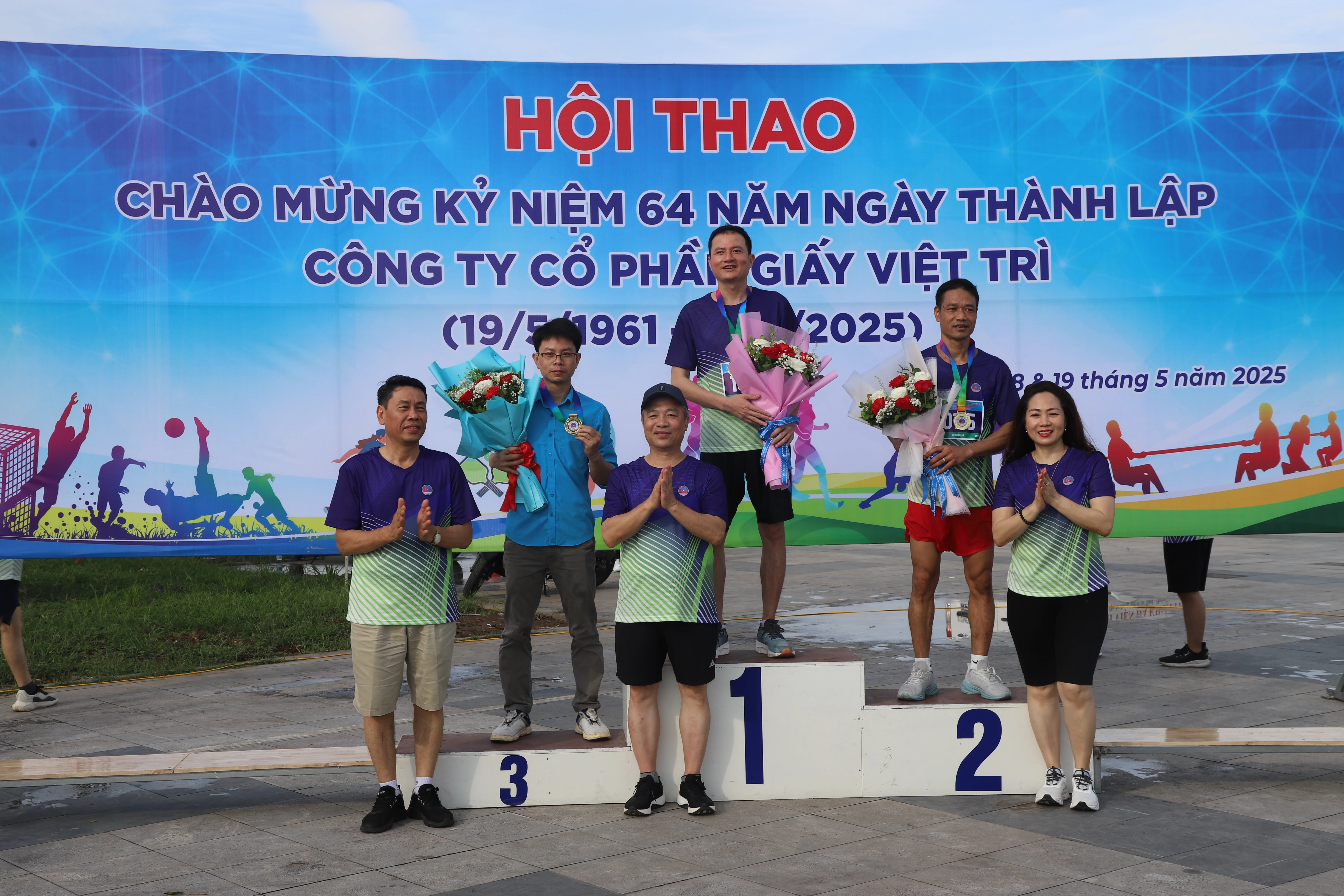 180 vận động viên tham gia Hội thao Công ty Giấy Việt Trì