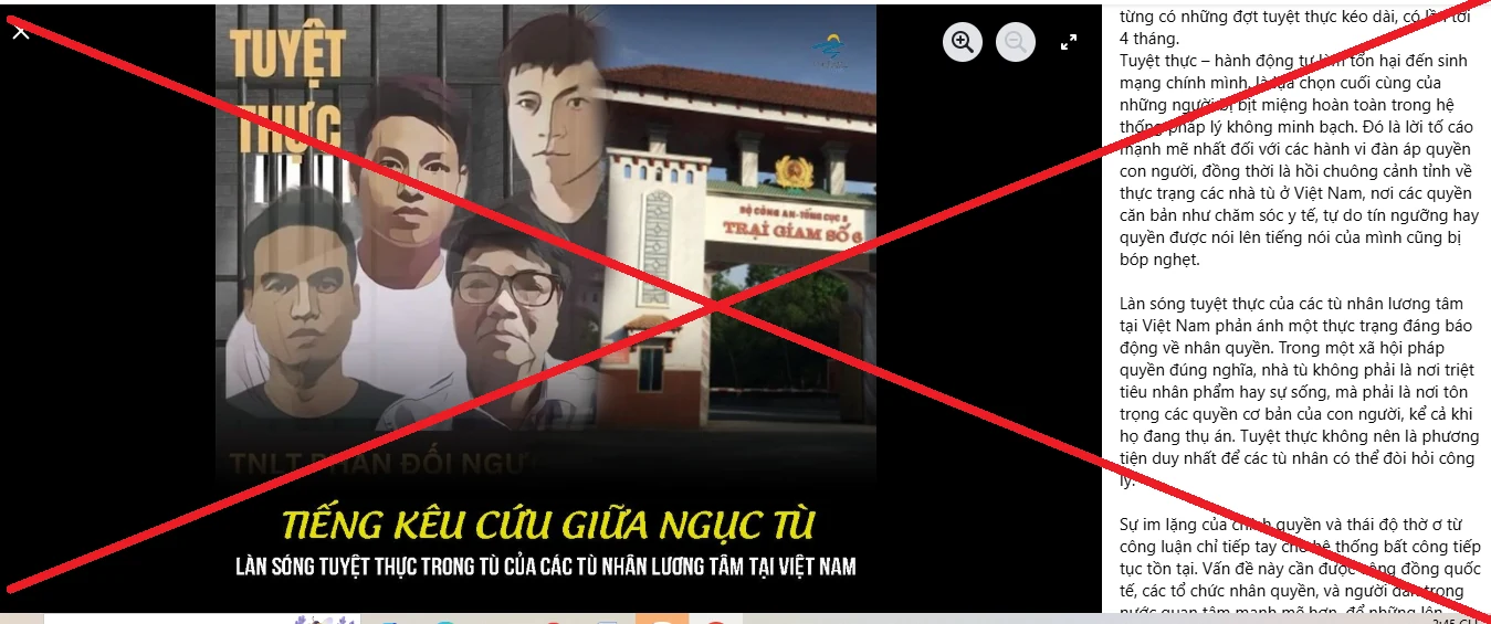 Tuyệt thực chờ “bả dân chủ”!