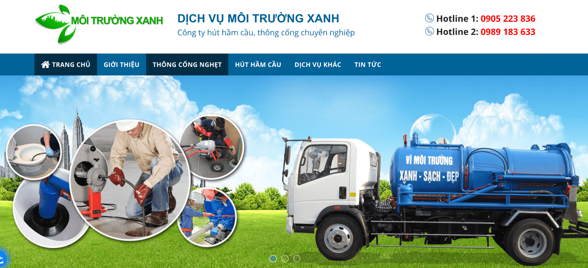 Hút bể phốt tại Phú Thọ - Môi Trường Xanh đồng hành cùng đô thị sạch đẹp