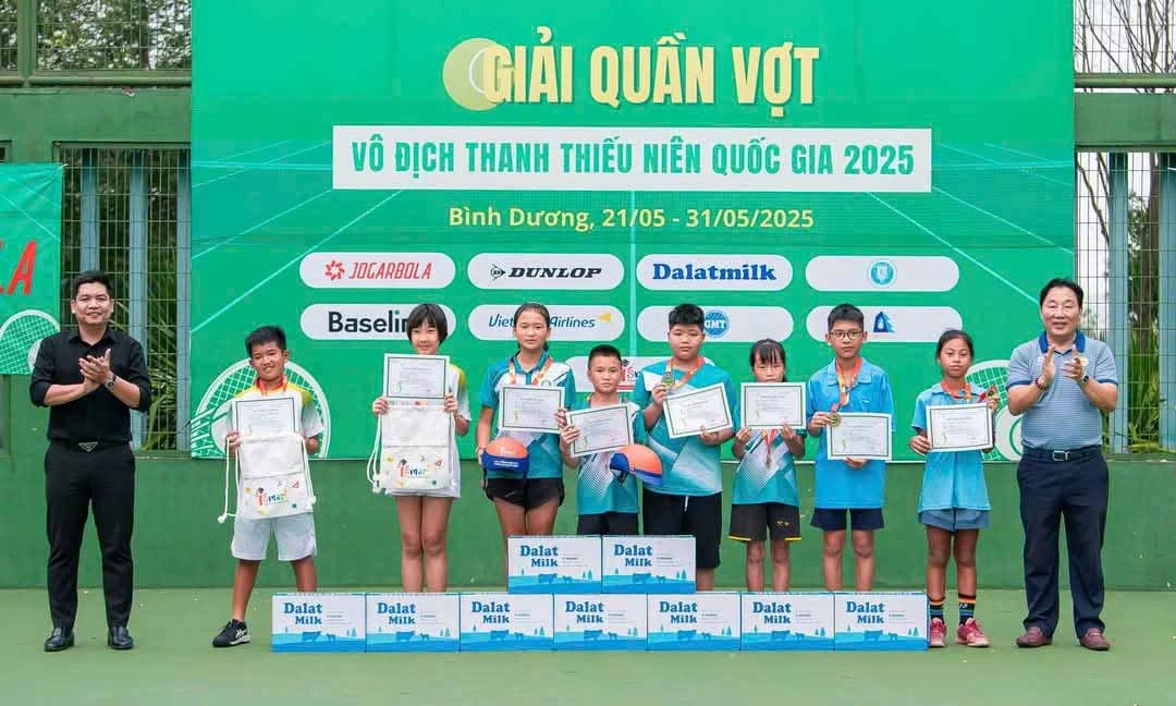 Phú Thọ giành Huy chương Vàng tại Giải Quần vợt Vô địch Thanh thiếu niên Quốc gia năm 2025
