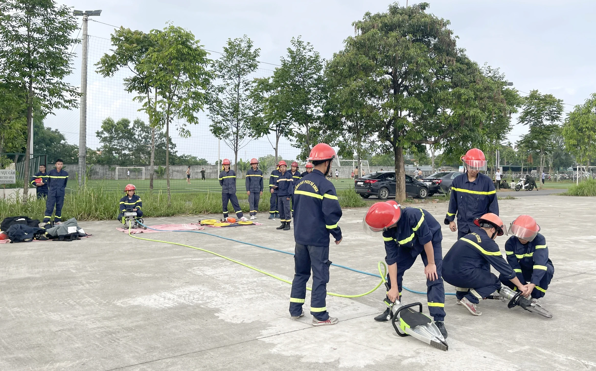 Kiểm tra nghiệp vụ chữa cháy và cứu nạn cứu hộ