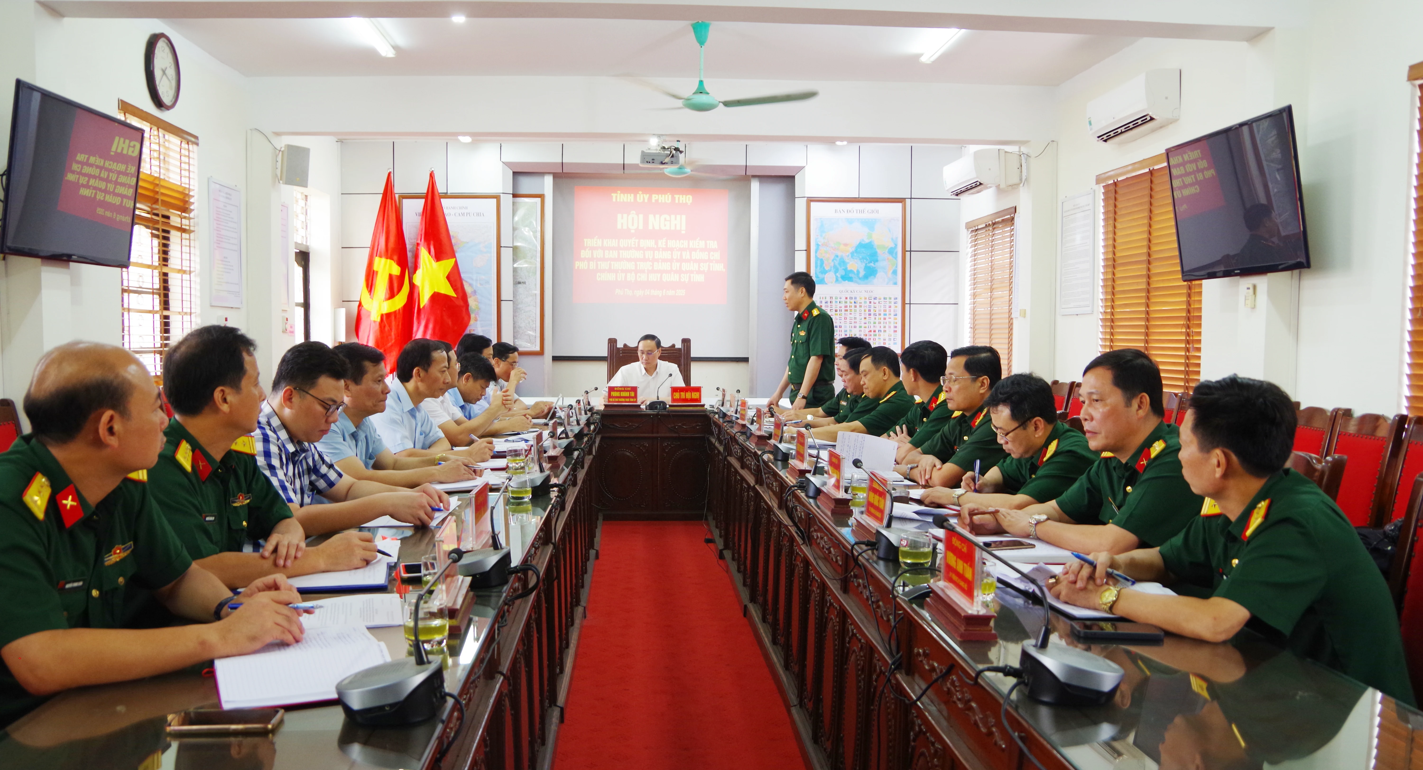 Triển khai kế hoạch kiểm tra đối với Ban Thường vụ Đảng ủy Bộ CHQS tỉnh